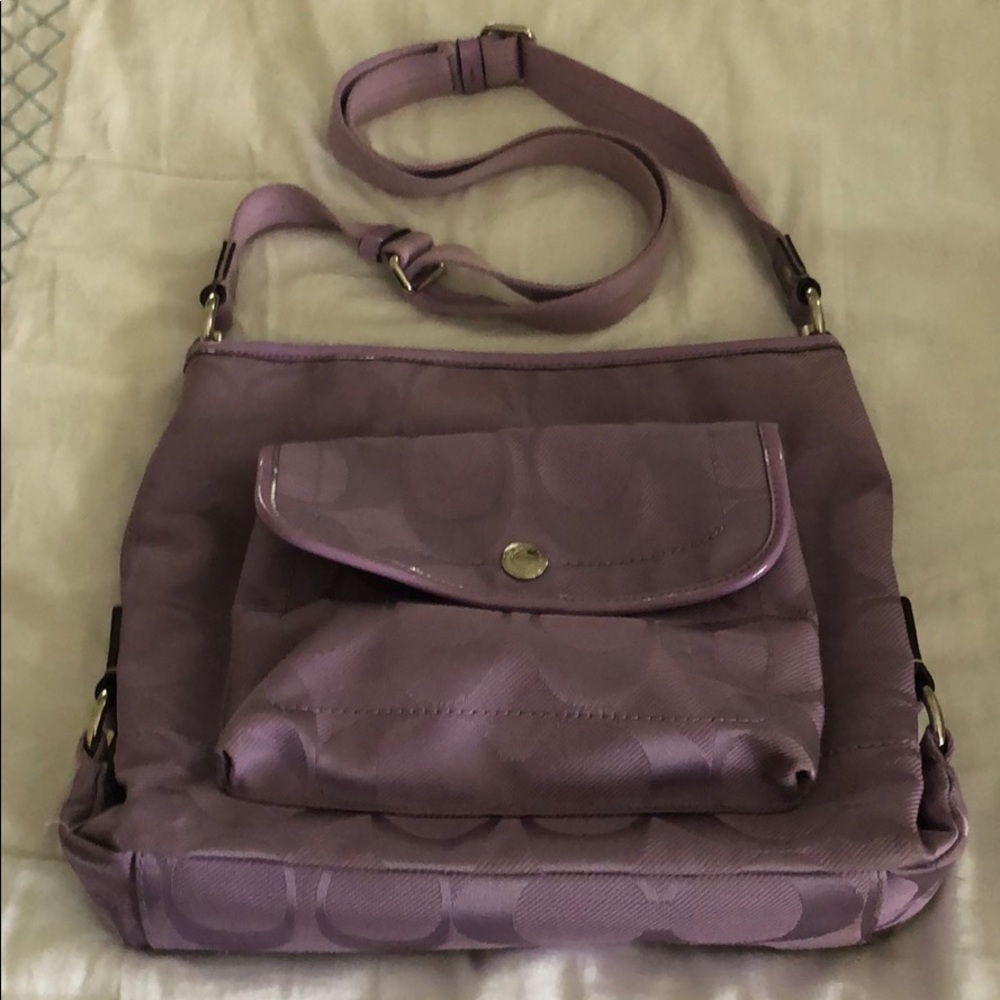 Lilac coach purse